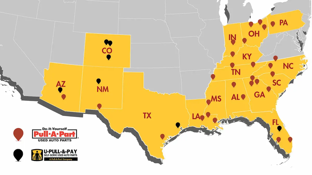 PULL-A-PART LOCATIONS
