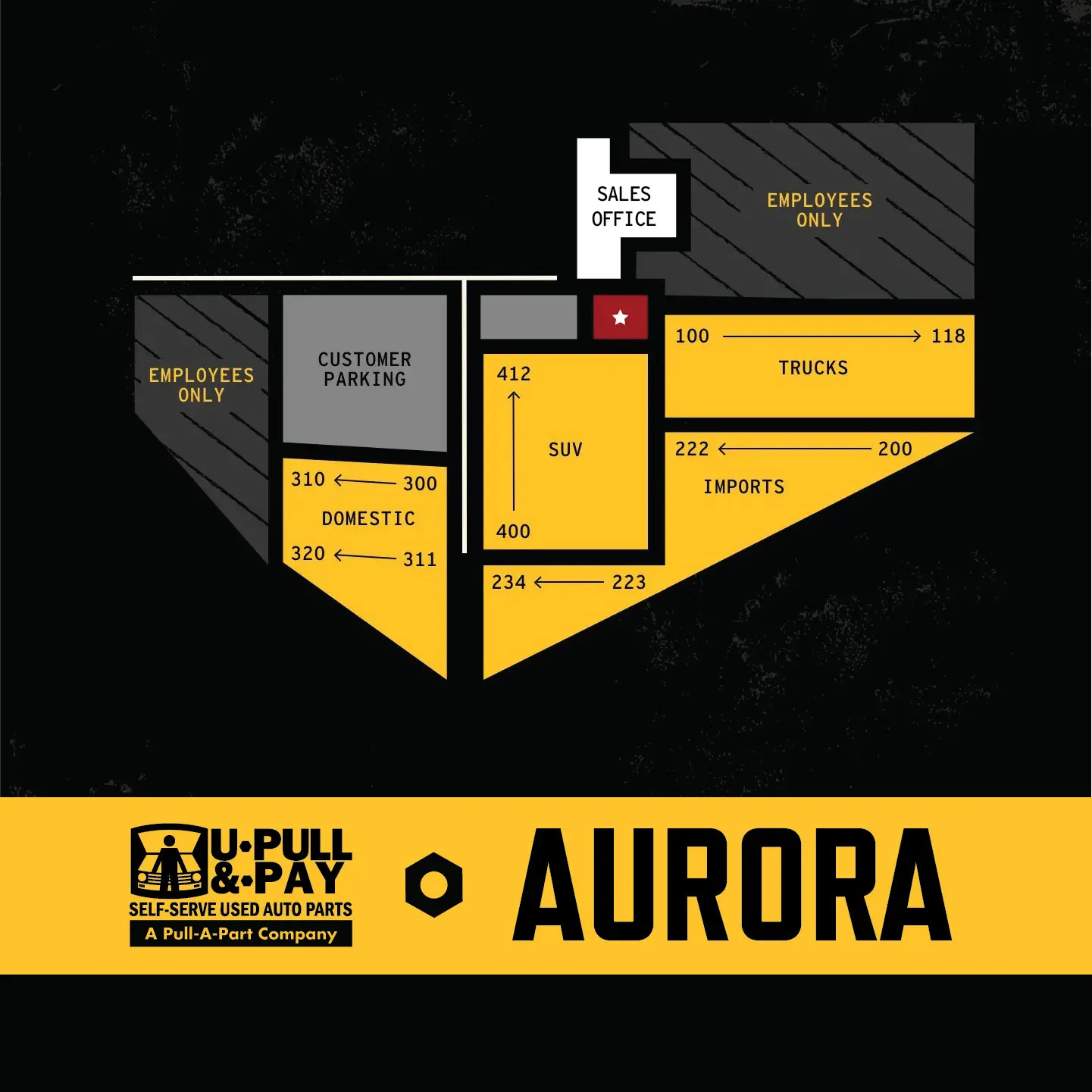 HOURS, ADMISSION AND YARD MAP HOURS, ADMISSION AND YARD MAP