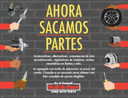 Tiramos de piezas en Pull-A-Part