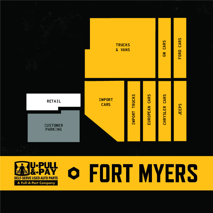 HOURS, ADMISSION AND YARD MAP