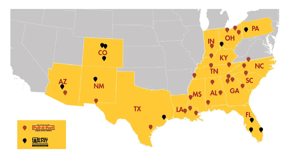 U-PULL-&-PAY LOCATIONS