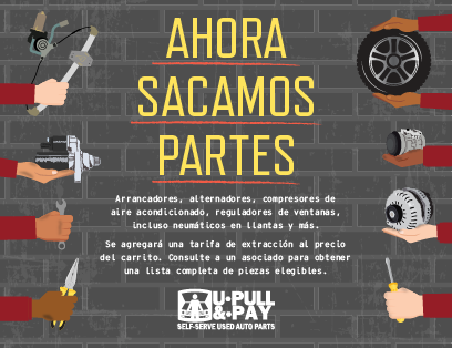 ¡Nosotros sacamos las piezas!